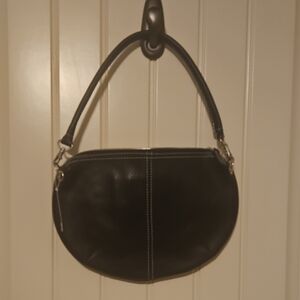 Latico Black Leather Shoulder Bag